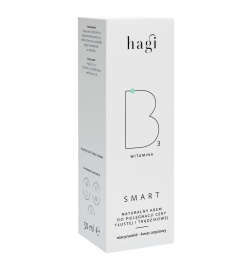 Hagi - Smart B - Naturalny Krem Do Pielęgnacji Cery Tłustej i Trądzikowej z Witaminą B3 i Niacynamidem - 50 ml