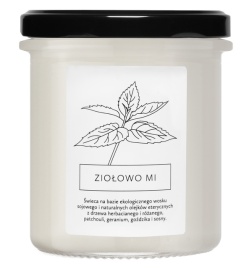 Hagi - Sojowa Świeca Zapachowa - Ziołowo Mi - 350 ml