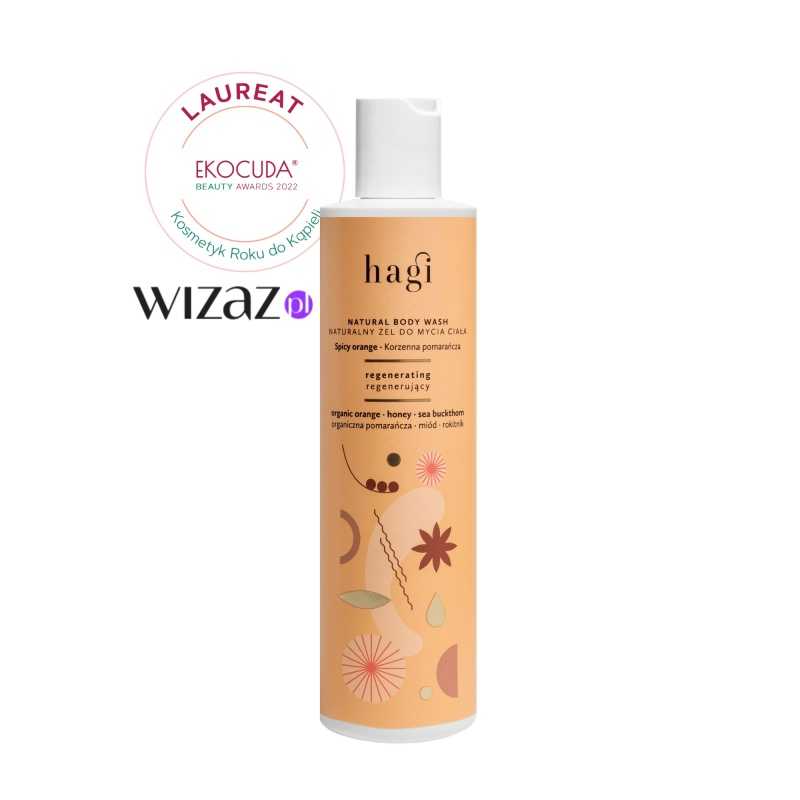 Hagi - Naturalny Żel do Mycia Ciała - Regenerujący - Korzenna Pomarańcza - 300 ml