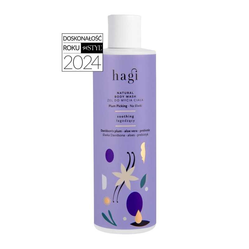 Hagi - Naturalny Żel do Mycia Ciała - Łagodzący - Na Śliwki - 300 ml