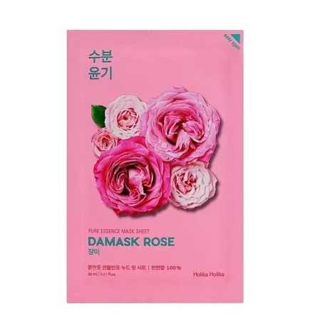 Holika Holika - Pure Essence Mask Sheet Damask Rose - Maska w Płachcie z Ekstraktem z Róży Damasceńskiej - 23 ml