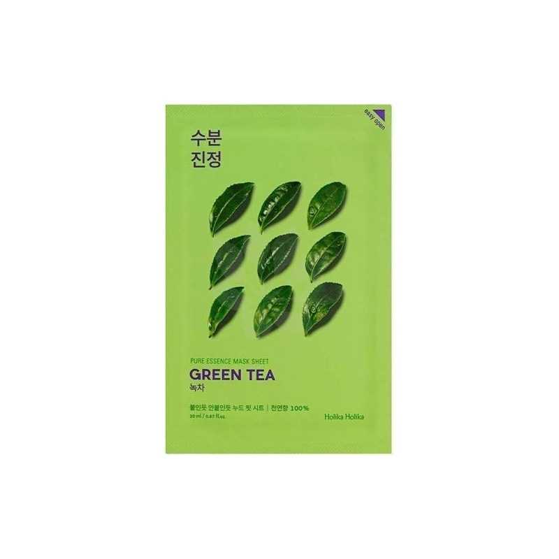 Holika Holika - Pure Essence Mask Sheet - Green Tea -  Maska w Płachcie z Ekstraktem z Zielonej Herbaty - 23ml