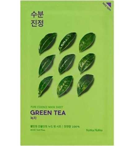 Holika Holika - Pure Essence Mask Sheet - Green Tea -  Maska w Płachcie z Ekstraktem z Zielonej Herbaty - 23ml