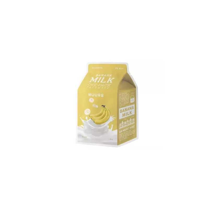 A'pieu - Milk One Pack Mask - Banana - Odżywcza Maska w Płachcie - 21g