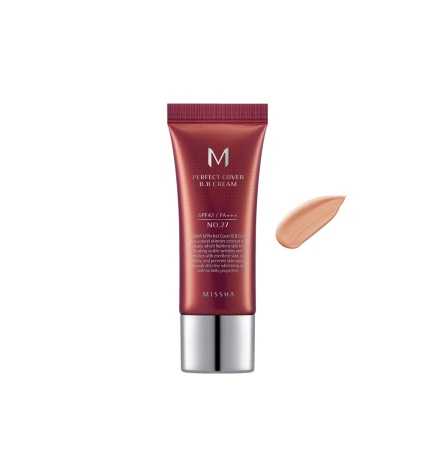 Missha - M Perfect Cover BB Cream SPF42/PA+++ - Kryjący Krem BB - No.27 Honey Beige - 20ml