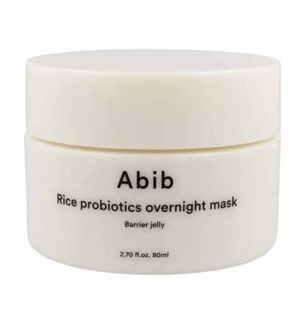 Abib - Rice Probiotics Overnight Mask Barrier Jelly - Maska na Noc z Probiotykami Ryżowymi - 80ml