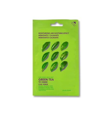 Holika Holika - Pure Essence Mask Sheet - Green Tea -  Maska w Płachcie z Ekstraktem z Zielonej Herbaty - 23ml