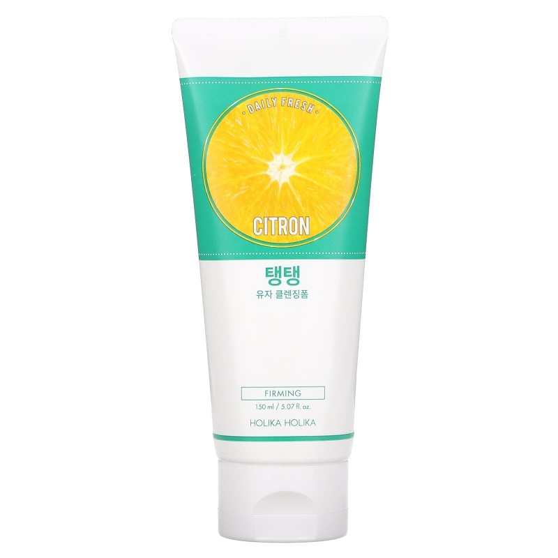 Holika Holika - Daily Fresh Citron Cleansing Foam - Pianka Oczyszczająca do Twarzy z Ekstraktem z Cytryny - 150 ml