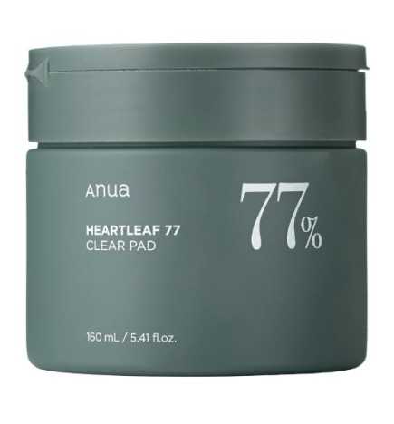 Anua - Heartleaf 77% Clear Pad - Kojące Płatki Tonizujące z Ekstraktem z Pstrolistki - 160 ml/ 70 szt