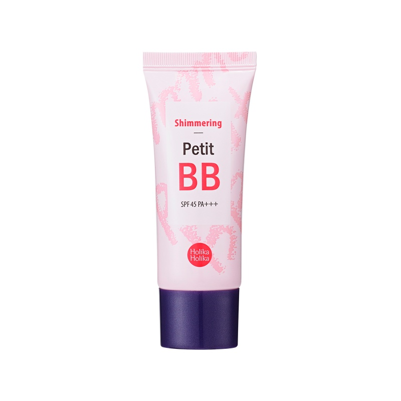 Holika Holika - Shimmering Petit BB Cream -  Krem BB Do Twarzy Rozświetlający - SPF 45 PA+++ - 30ml