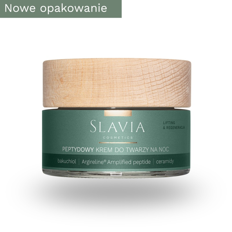 Slavia Cosmetics - Peptydowy krem do twarzy na noc Lifting & Regeneracja - 50ml