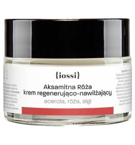 iossi - Aksamitna Róża. Krem regenerująco-nawilżający. Acerola, róża, algi - 50 ml