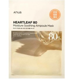 Anua - Heartleaf 80 Moisture Soothing Ampoule Mask - Kojąca Maska w Płachcie do Twarzy - 1szt