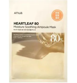 Anua - Heartleaf 80 Moisture Soothing Ampoule Mask - Kojąca Maska w Płachcie do Twarzy  - 1szt