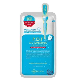 MEDIHEAL - Maska W Płachcie P.D.F. A.C Dressing Ampoule Mask- Nawilżająco - Kojąca - 25 ml