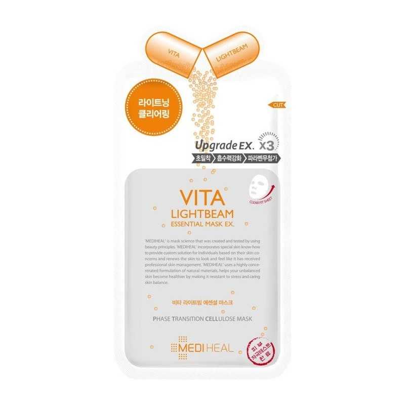 MEDIHEAL - Vita Lightbean Essential Mask - Maska w Płachcie Rozświetlająca - 25ml