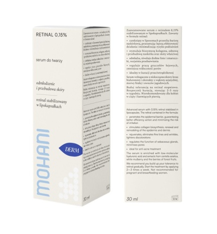 Mohani - Serum Anti-Aging ze Stabilizowanym Retinalem - 0,15% - 30 ml