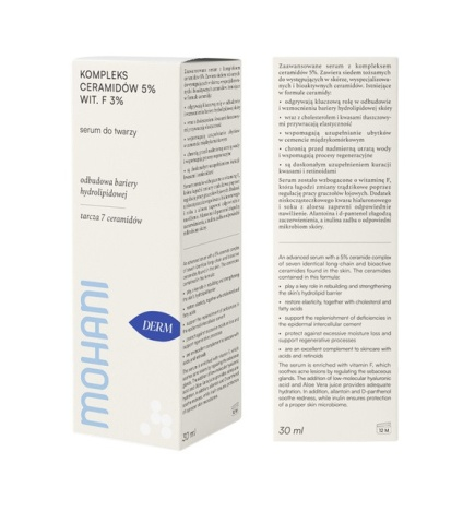 Mohani - Serum z Kompleksem Ceramidów 5% i Witaminą F 3% - 30ml