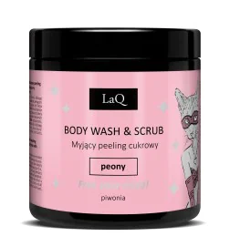 LaQ - Peeling Cukrowy Myjący - Piwonia - 220g