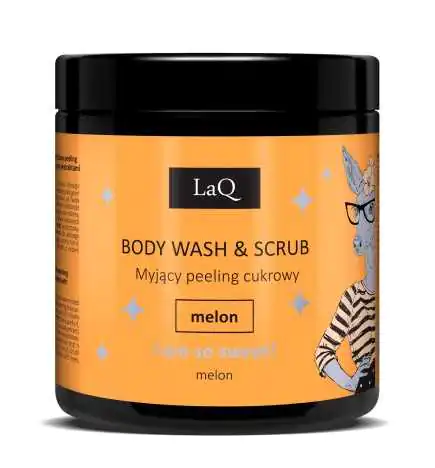 LaQ - Peeling Cukrowy Myjący - Melon - 220g