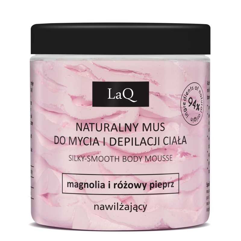 LaQ - Mus do Mycia Ciała i Depilacji - Magnolia - 100g