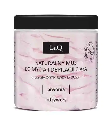 LaQ - Mus do Mycia Ciała i Depilacji - Piwonia - 100g