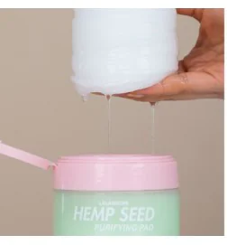 LalaRecipe - Hemp Seed Purifying Pad - Oczyszczająco-Kojące Płatki z Wyciągiem z Nasion Konopi - 70 sztuk