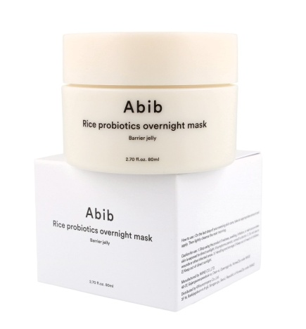 Abib - Rice Probiotics Overnight Mask Barrier Jelly - Maska na Noc z Probiotykami Ryżowymi - 80ml