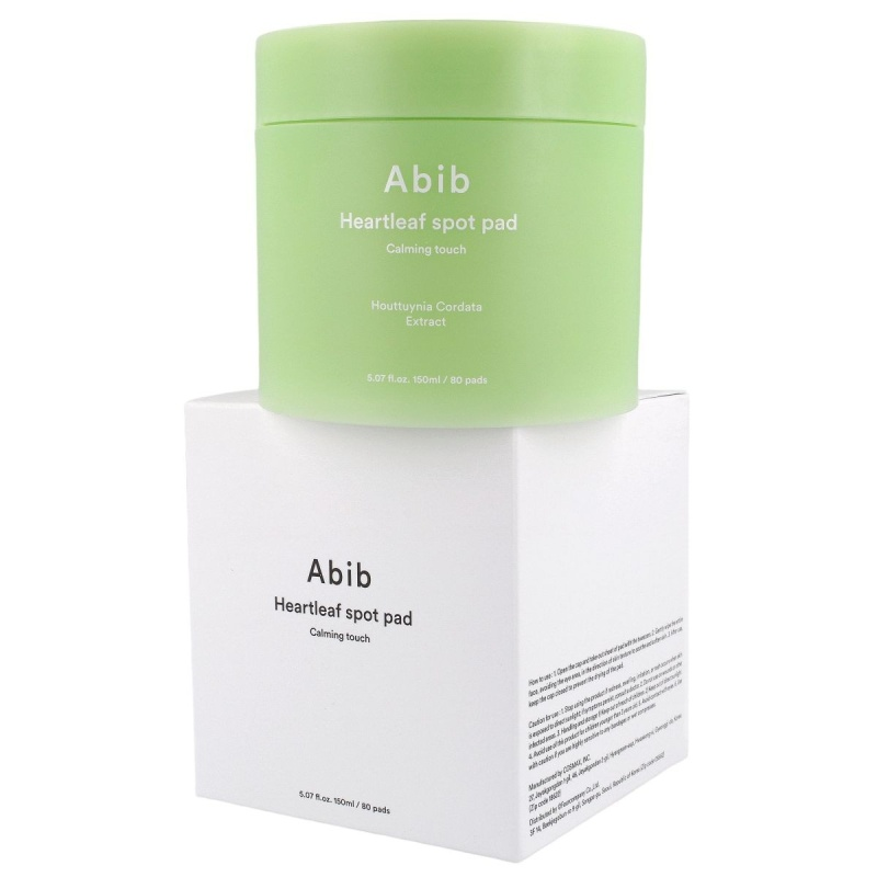 Abib - Heartleaf Spot Pad Calming Touch - Kojące Płatki do Twarzy - 80szt