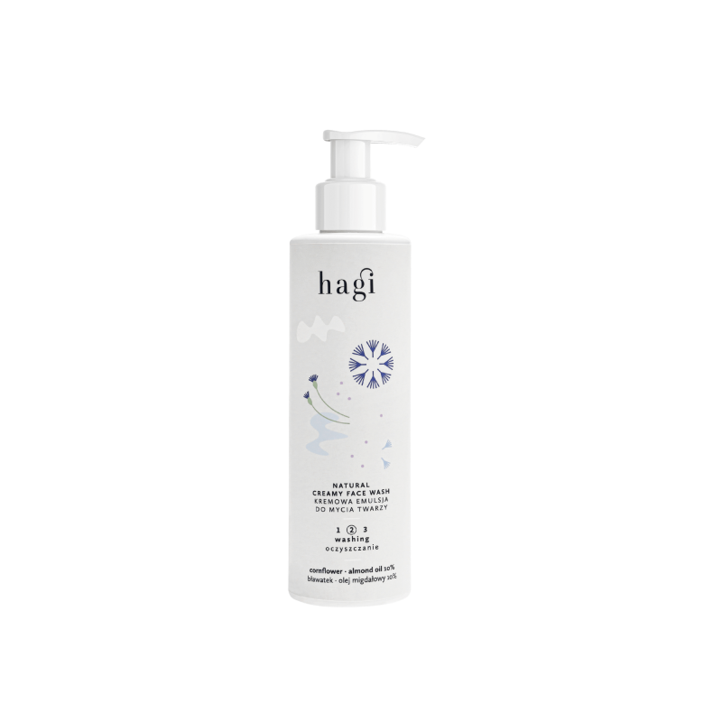 Hagi - Naturalna Kremowa Emulsja do Mycia Twarzy - 200 ml