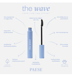 Paese - The Wave - Tusz do Rzęs o Przedłużonej Trwałości - 10 ml