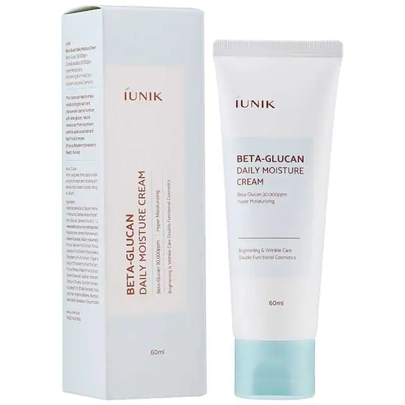 iUNIK - Beta-Glucan Daily Moisture Cream - Krem Nawilżający do Twarzy - 60ml